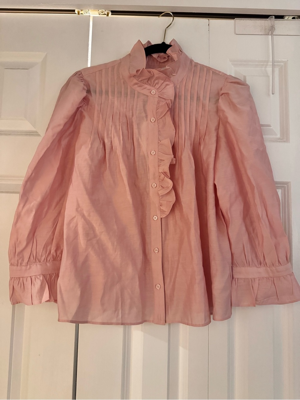 NWT English Factory Ruffle Detail Blouse M